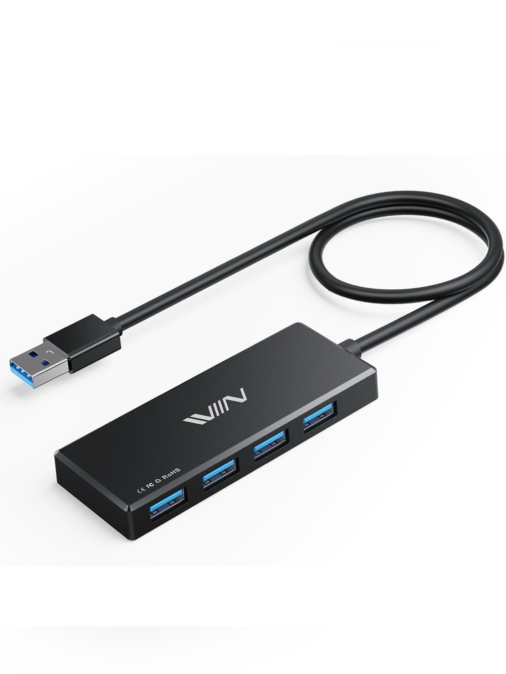 USB 3.0 4-Port Hub - Black NWT